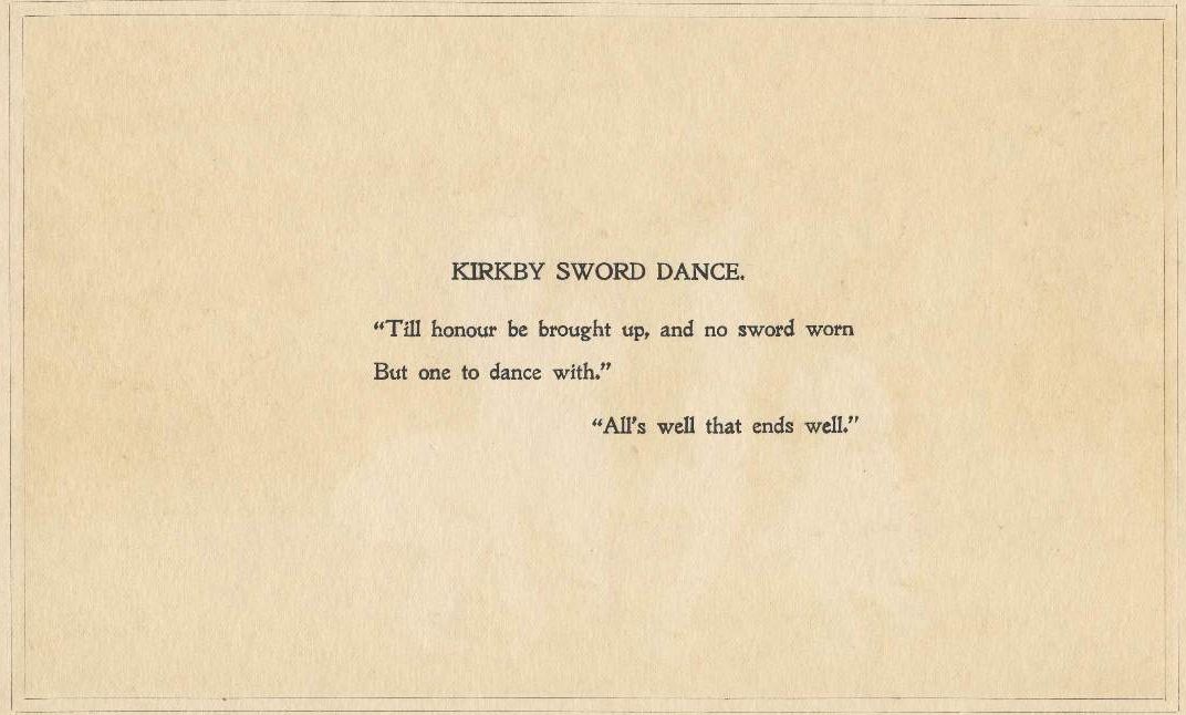 SKN Folk Kirkby Sword Dance